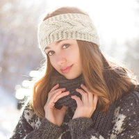 Knitted Fleece Lined Headband Ear Warmer for Winter