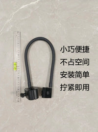 Portable Fishing Umbrella Holder with Clamp and Flexible Metal Hose