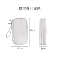 Travel Document Organizer Bag, Multi-functional Digital Storage Pouch, Passport Holder & Ticket Clip