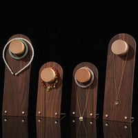 Wooden Jewelry Display Stand Foldable Organizer for Necklaces Rings Earrings Bracelets