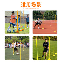 Agility Training Cones for Basketball, Soccer, and Track & Field Drills - Obstacle Course Markers for Speed & Agility