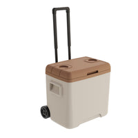 30L Portable Insulated Cooler Box with Wheels for Outdoor Picnic Camping BBQ Food Storage