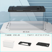 Acrylic Desktop Fish Tank with Landscaping Options for Goldfish and Small Aquatic Life