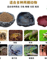Resin Reptile Feeding Dish for Tortoises, Lizards, and Hermit Crabs