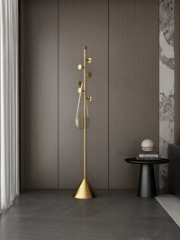 Italian Minimalist Garment Rack with Solid Base for Bedroom Entryway