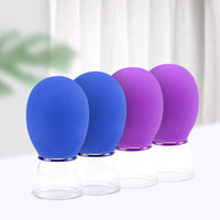 Mini Facial Cupping Set for Face Lifting, Gua Sha, and Massage - Silicone Vacuum Cups for Skin Rejuvenation