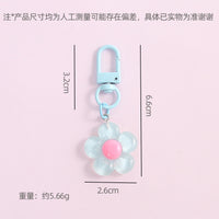 Translucent Floral Keychain for Bags and Dolls