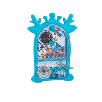 Mini Pinball Machine Game, Compact Arcade Games for Travel, Manual Pinball Toy for Kids Board Games