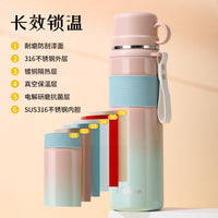 Vacuum Insulated Water Bottle 316 Stainless Steel for Men and Women, Students, Outdoor Sports, Gradient Color