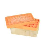 Silicone Ice Cube Tray with Lid, Large Capacity Ice Maker Container for Summer Homemade Popsicles and Ice Balls
