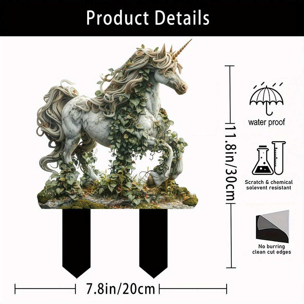 Acrylic Garden Stakes Outdoor Yard Decorations