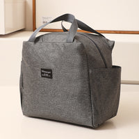 Large Capacity Insulated Lunch Bag with Handle, Portable Bento Tote for Work and Outdoors