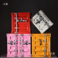 Industrial Style Metal Container Nightstand Storage Cabinet Display Box for Cafe & Clothing Stores
