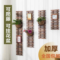 Outdoor Wall-Mounted Wooden Trellis for Climbing Plants
