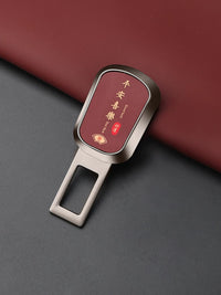 Car Seat Belt Extender with Nappa Leather Cover, Universal Safety Belt Buckle Extension