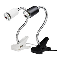 Reptile Basking Lamp Holder with Clamp, Full Spectrum UVA/UVB Light Stand for Turtles and Lizards, Adjustable