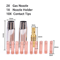 15AK MIG/MAG Welding Torch Consumables Kit - 13 Piece Set