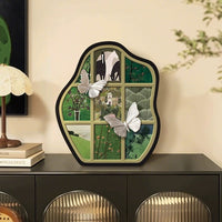 Vintage Butterfly Tabletop Ornament for Living Room Decor, Song Dynasty Aesthetic Tea Table TV Cabinet Display