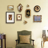 French Vintage Art Deco Wall Decor Set for Living Room and Dining Room