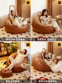JiaYi Lazy Sofa Bean Bag Chair for Living Room Balcony Leisure Single Sofa Recliner Tatami