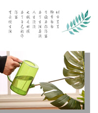 Stylish Translucent Watering Can with Stainless Steel Spout for Indoor and Outdoor Plants