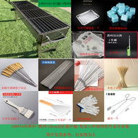 Portable Charcoal BBQ Grill with Folding Legs for Outdoor Camping and Home Use