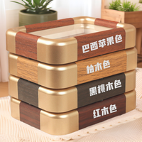 Detachable Hollow Faux Bronze Corner Photo Frame Desktop Ornament Picture Frame