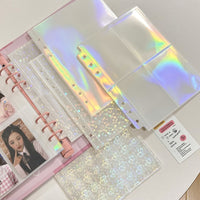 A5 Laser Star 4-Pocket Photo Album Pages for 3-inch Photos