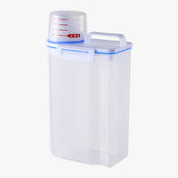 Japanese Style Kitchen Airtight Rice Dispenser with Measuring Cup, Moisture-proof and Insect-proof for Grains Pet Food Storage