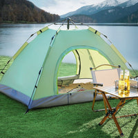 Automatic Pop-Up Camping Tent for 2-3 People, Double Layer Waterproof Outdoor Travel Tent