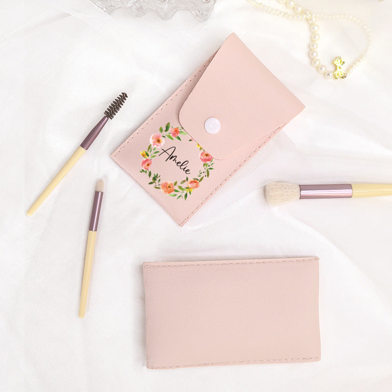 Personalized Waterproof Portable Makeup Brush Bag Travel Cosmetic Pouch