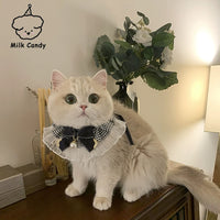 Christmas Pet Collar with Bell and Bow for Cats and Small Dogs
