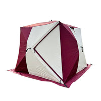Winter Ice Fishing Tent with Removable Floor Mat, Thickened Portable Shelter for Camping and Outdoor Activities