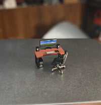 1/64 Scale Miniature Gaming Desk Model Set