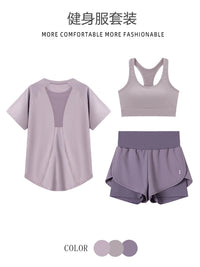 Women's Plus Size Quick Dry Running Workout Set Loose Fit Yoga Activewear