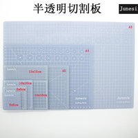 Junesix Translucent Self-Healing Cutting Mat for Crafts and Hobbies