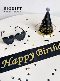 Birthday Boy Party Decorations Set - Sash, Hat, and Glasses for Men's Celebrations