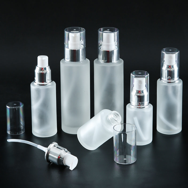 Glass Travel Refillable Cosmetic Bottles Set for Lotion, Toner and Mist