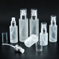 Glass Travel Refillable Cosmetic Bottles Set for Lotion, Toner and Mist