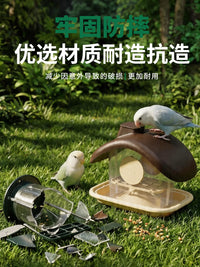 Outdoor Hanging Bird Feeder with Rainproof Design for Balcony and Garden