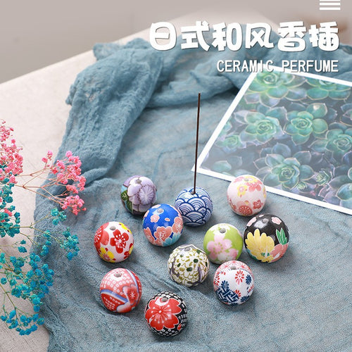 Ceramic Lotus Incense Holder Stick Burner Ornament