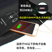 Portable 15W Foldable Solar Panel Charger with USB for Outdoor Emergency Power