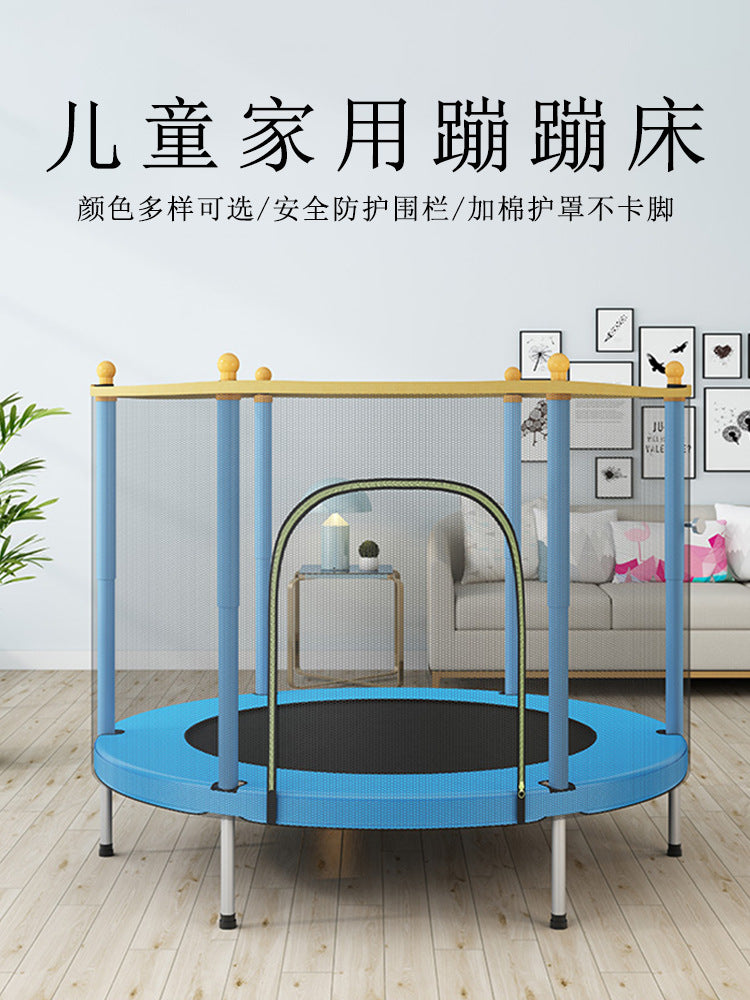 Kids Indoor/Outdoor Trampoline with Safety Enclosure Net