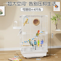 2025 New Splash-Proof Bird Cage for Parrots, Mynahs, Pearl Birds, Budgies, and Small Sun Conures
