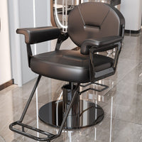 Modern Hydraulic Reclining Barber Chair for Salon Hair Cutting and Styling