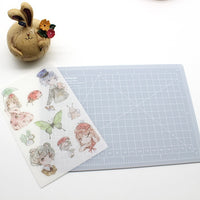Junesix Translucent Self-Healing Cutting Mat for Crafts and Hobbies
