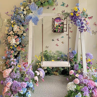 Monet Garden Artificial Flower Wall Arch for Wedding & Event Decor