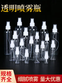 Clear Plastic Fine Mist Spray Bottle for Cosmetics and Travel, Refillable Atomizer