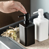 Minimalist Ceramic Lotion Dispenser Bottle for Hand Soap, Shampoo, Shower Gel