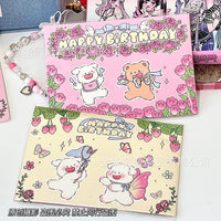 3D Pop-Up Cartoon Birthday Card, Foldable Greeting Card for Friends, Creative Gift